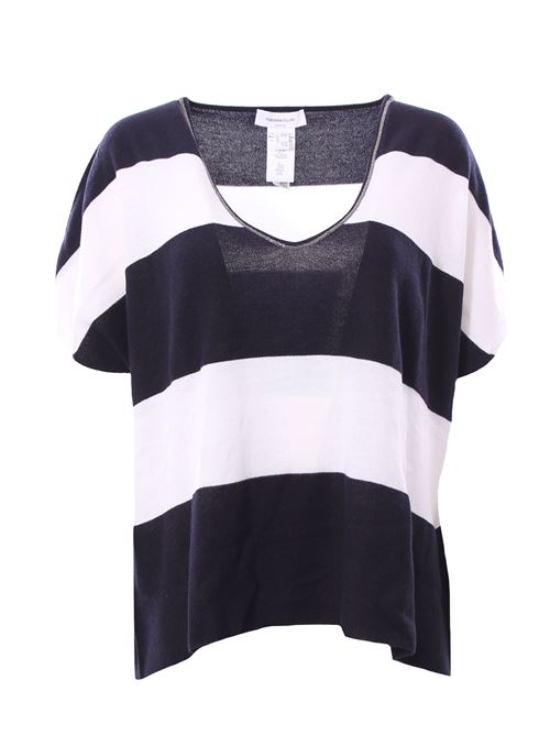 Striped v-neck FABIANA FILIPPI | MAD273W011H301VR2